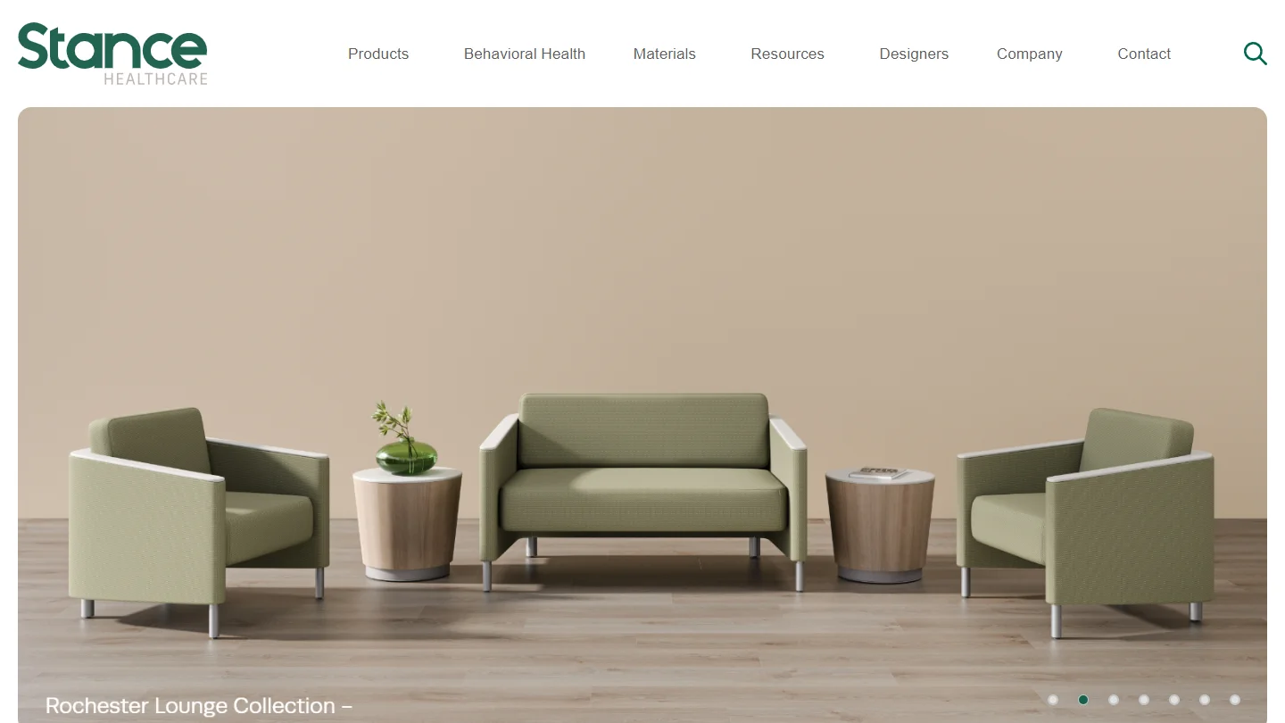 Stance Healthcare Homepage Screenshot